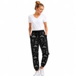 Dog Groomer Printed Jogger Pants – Black Professional Workwear