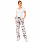 Cute Dog Groomer Printed Pants – Professional Pet Grooming Workwear