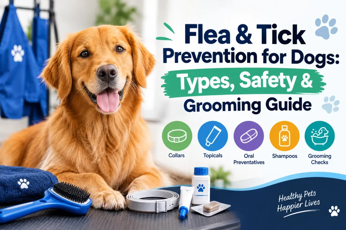Flea & Tick Prevention for Dogs: Types, Safety & Grooming Guide