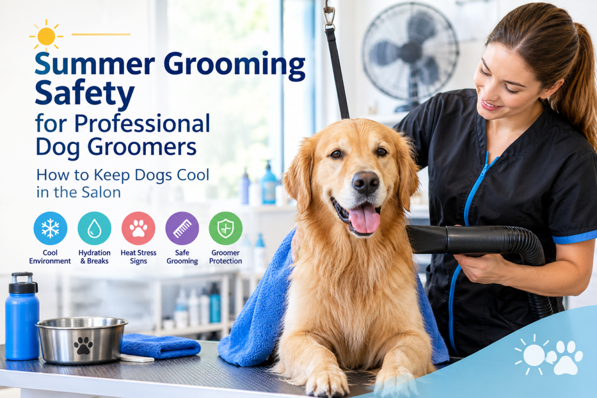 Summer Grooming Safety for Professional Dog Groomers: How to Keep Dogs Cool in the Salon