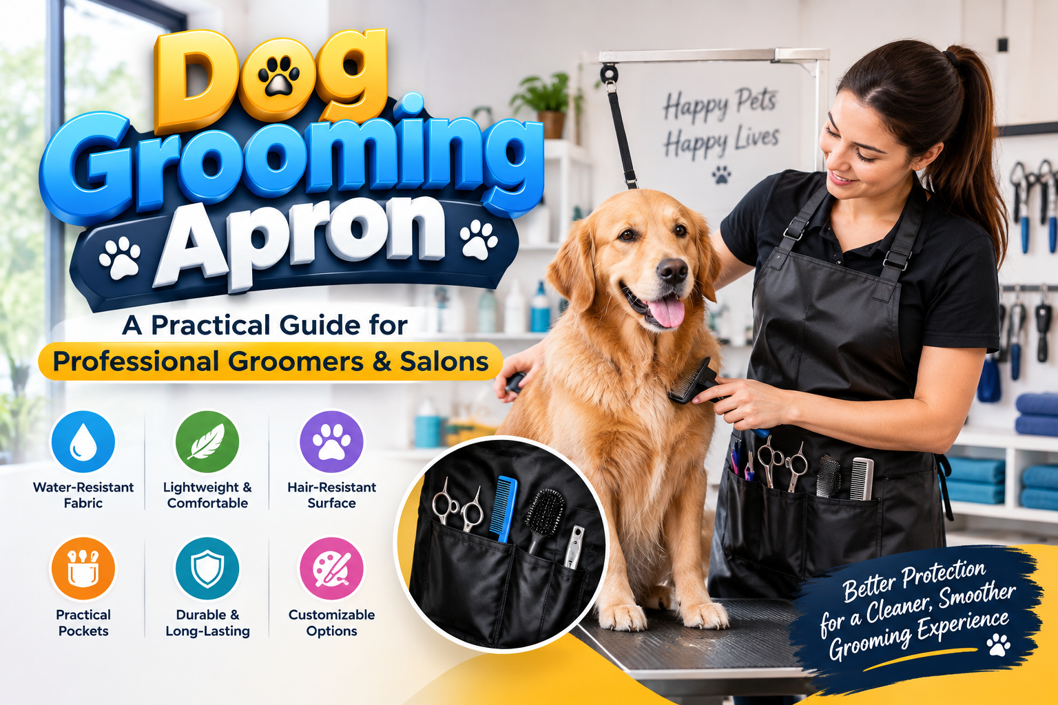 Dog Grooming Apron