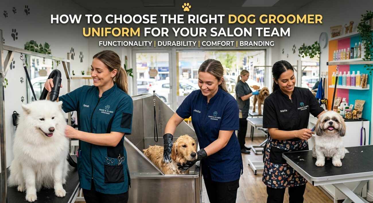 dog grooming uniform
